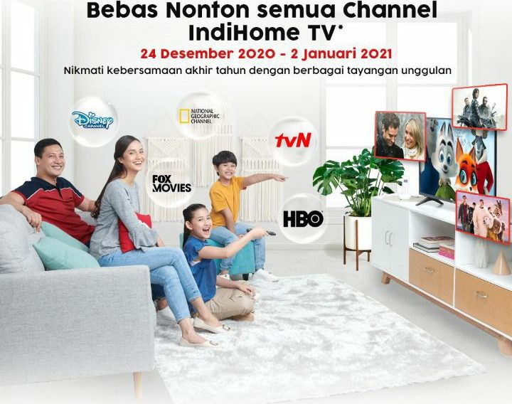 indihome all channel 24 desember 2020 sampai 2 januari 2020 tahun baru 2021