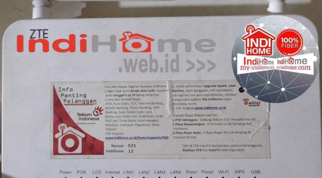 Cara Mengganti Password WiFi IndiHome Lewat HP Modem ZTE