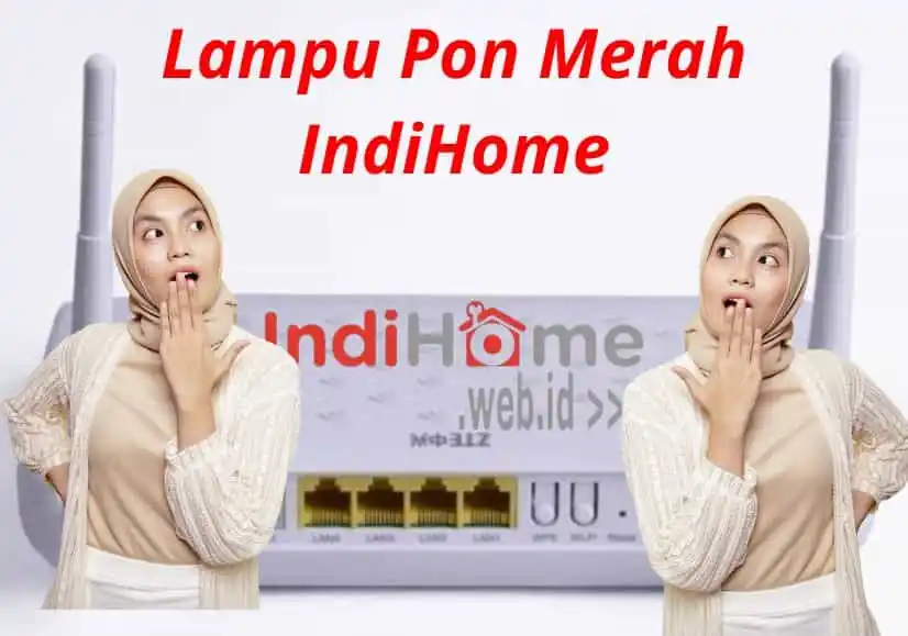 Lampu Pon Merah IndiHome