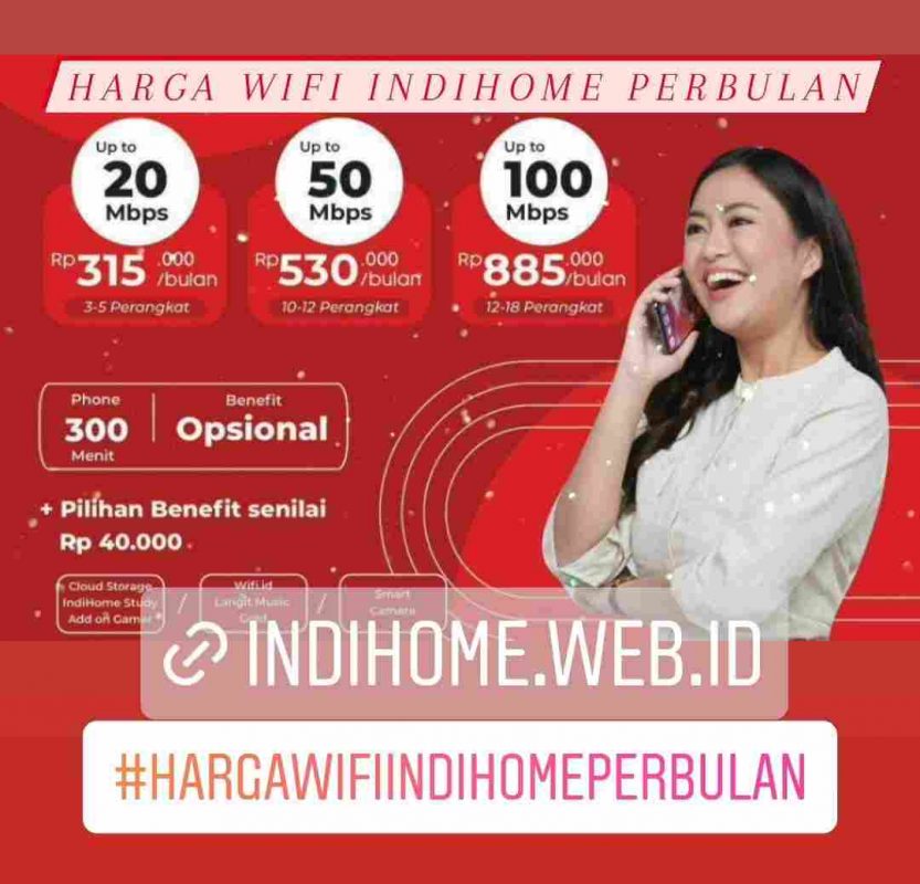 Harga WiFi IndiHome Perbulan