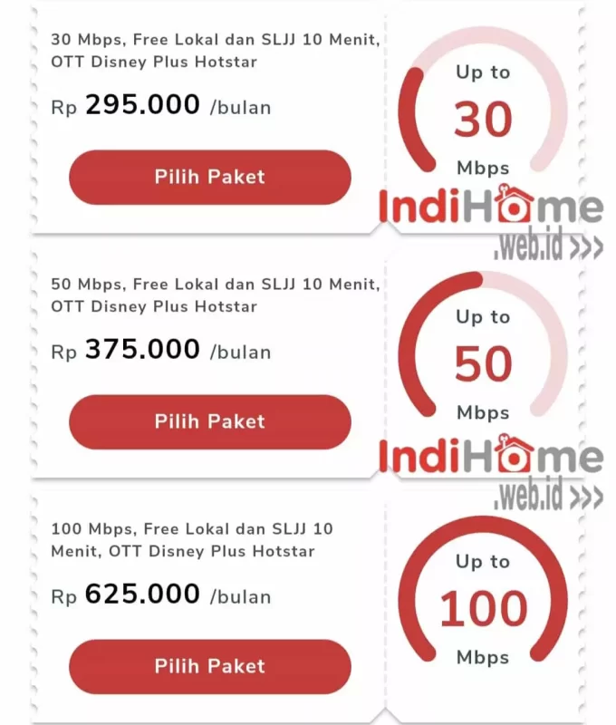 Daftar Harga Paket IndiHome