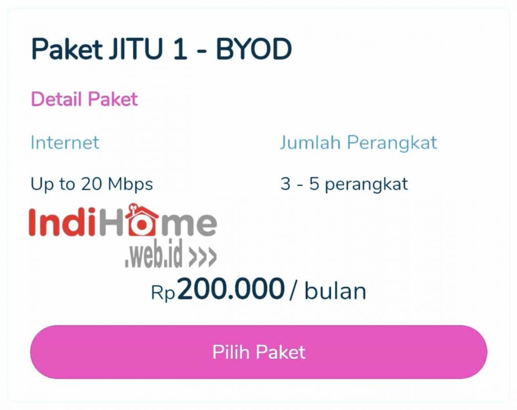 Paket IndiHome 200 Ribu